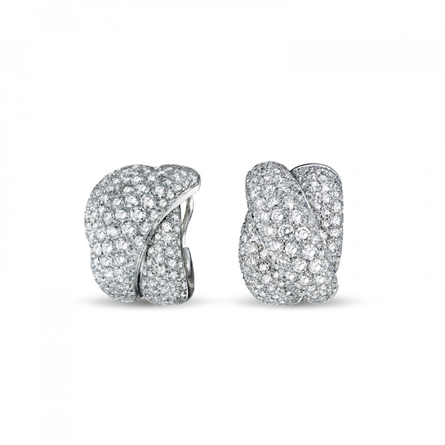 GioielleriaPivano Damiani Orecchini in oro bianco e diamanti