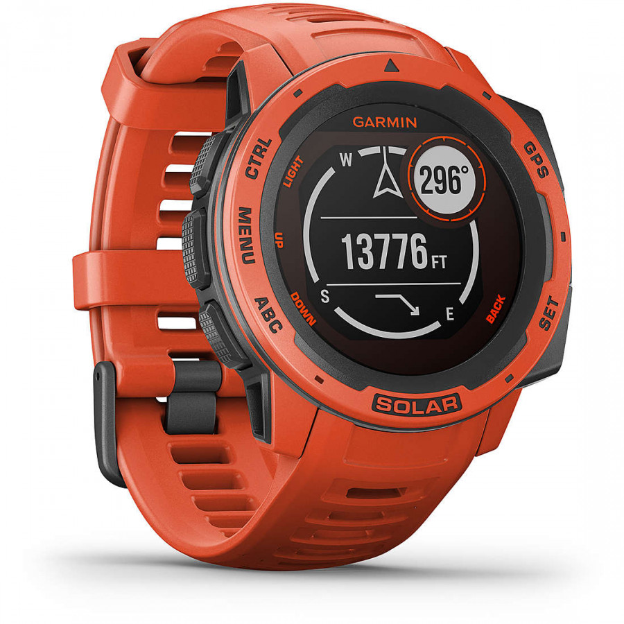 garmin instinct solar flame red