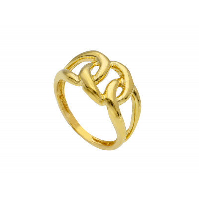Anello in oro giallo maglia catena grumetta 3,40 g