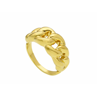 Anello in oro giallo maglia catena grumetta 3,70 g