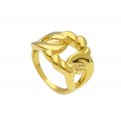 Anello in oro giallo maglia catena grumetta 3,90 g