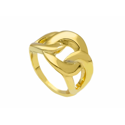 Anello in oro giallo maglia catena grumetta 3,90 g