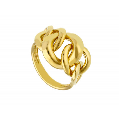 Anello in oro giallo maglia catena grumetta 6,40 g