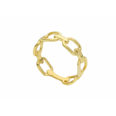 Anello in oro giallo maglia catena grumetta 2,70 g