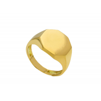 Anello chevalier da uomo in oro giallo 6,20 g