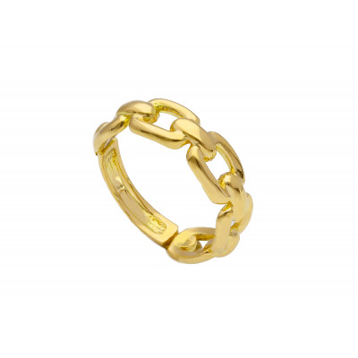 Anello in oro giallo maglia catena grumetta 4,70 g