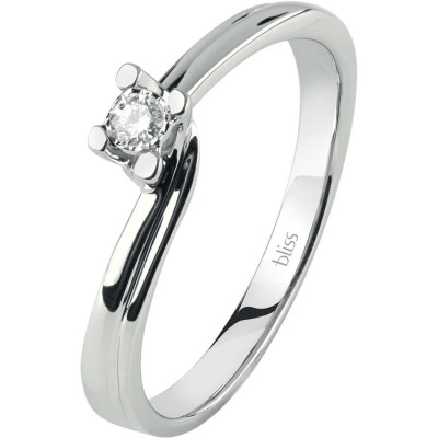 Anello Lumina oro bianco e diamante