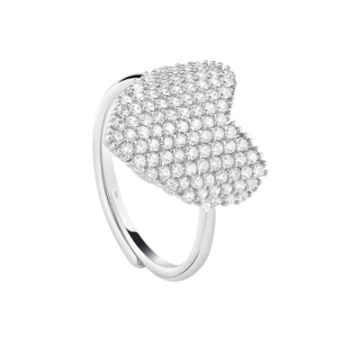 Anello argento cubic zirconia cuore small