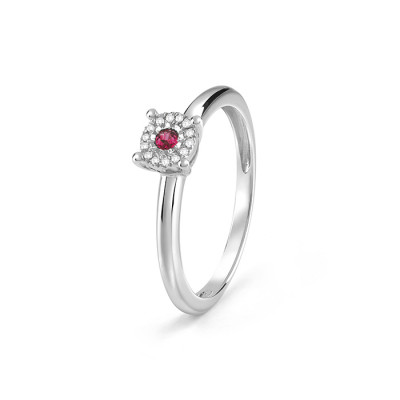 Anello Rugiada Colors brillante e rubino