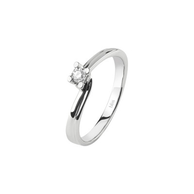 Anello Lumina in Oro Bianco e Diamante