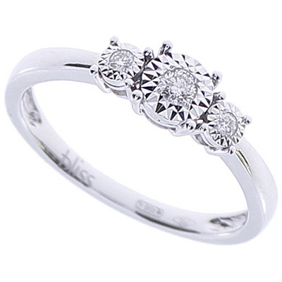 Veretta Rugiada in oro bianco con brillanti