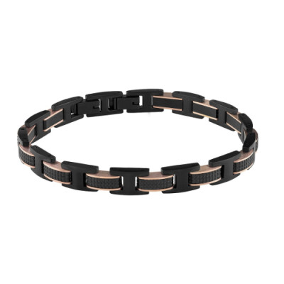 Bracciale Premiere in acciaio e pvd nero