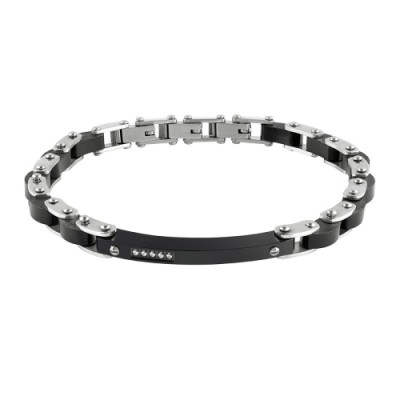 Bracciale Premiere in acciaio e pvd nero