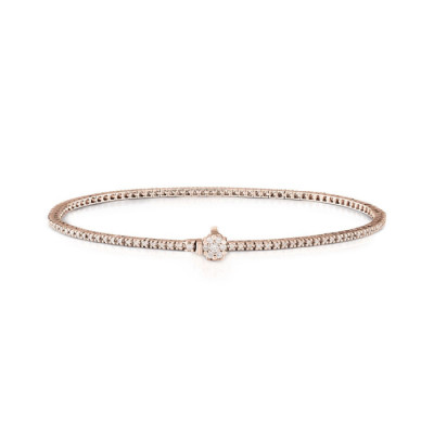 Bracciale Sissi in oro rosa e diamanti