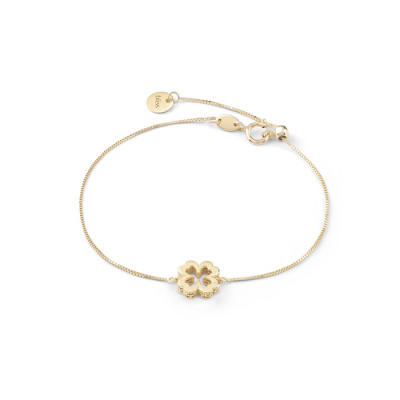 Bracciale Joy oro giallo e diamanti Quadrifoglio