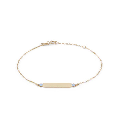 Bracciale My Baby Stelle oro giallo e smalto