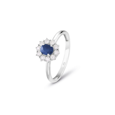 Anello Charleston con zaffiri