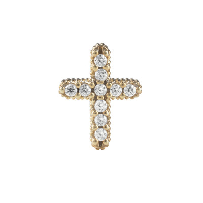 Charm #mywords Croce Argento Gold