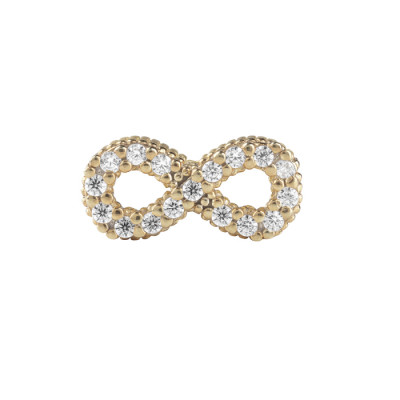 Charm #mywords Infinito Argento Gold