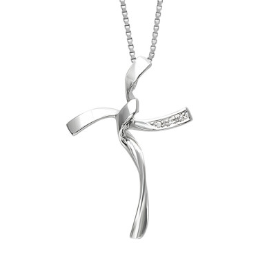 Collierino croce brillante