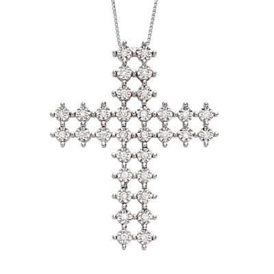 Collierino croce brillante
