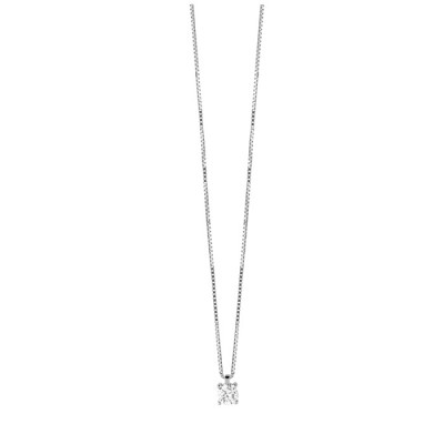 Collana argento e cubic zirconia 5 mm