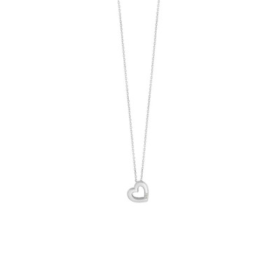 Collana Joy oro bianco con cuore