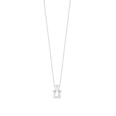 Collana Joy oro bianco con bimba