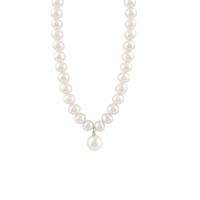 Collana Paradise oro bianco e perle fiume