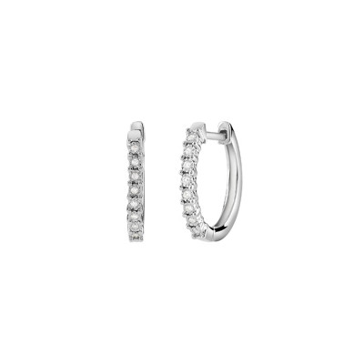 Orecchini Rugiada in oro bianco con diamanti