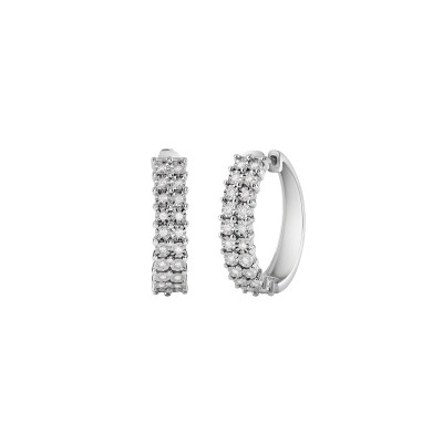 Orecchini Rugiada in oro bianco con diamanti