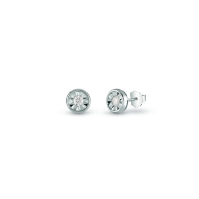 Orecchini Rugiada in oro bianco con diamanti 0.1 ct