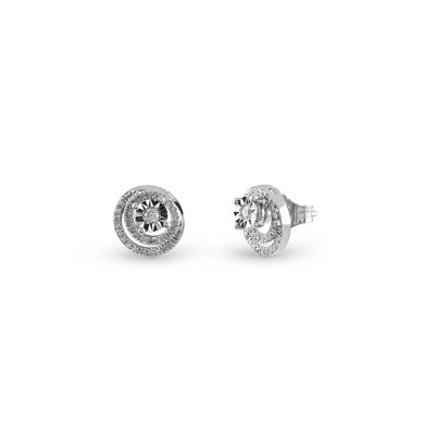 Orecchini Rugiada in oro bianco con diamanti ct. 0,2 G Si