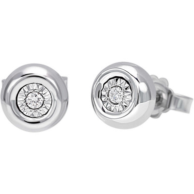 Orecchini Rugiada oro bianco e diamanti