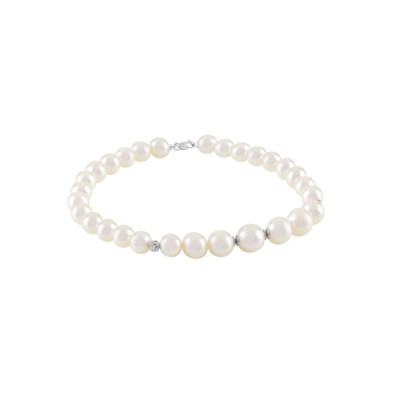 Bracciale Paradise in oro bianco con perle 