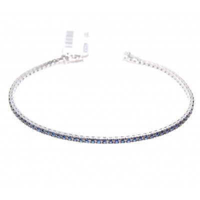 Bracciale Tennis in oro 18k zaffiri ct 2,70