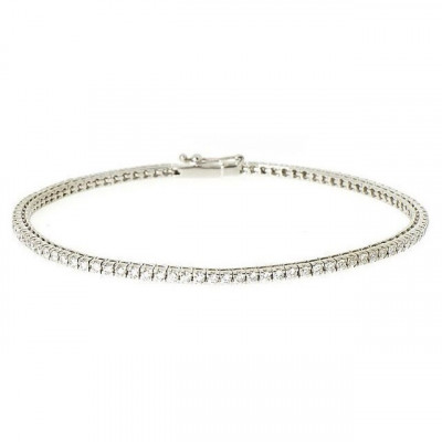 Bracciale Tennis in oro 18k e diamanti