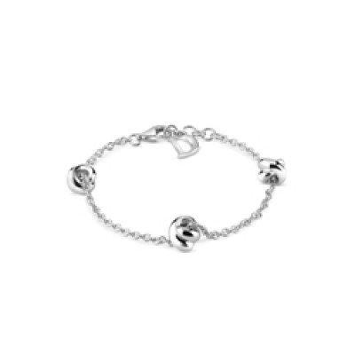 Bracciale in argento con diamante