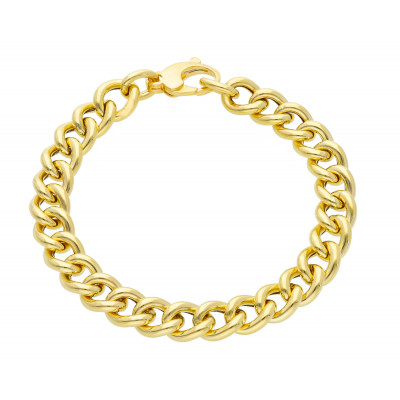 Bracciale in oro giallo maglia catena grumetta 10 g