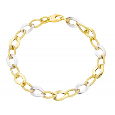 Bracciale in oro giallo maglia catena grumetta 3,20 g