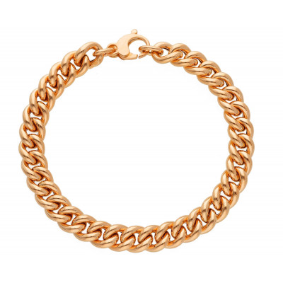 Bracciale in oro rosa maglia catena grumetta
