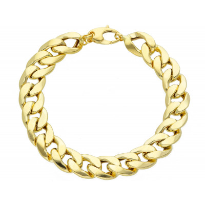 Bracciale in oro giallo maglia catena grumetta 10.80 g