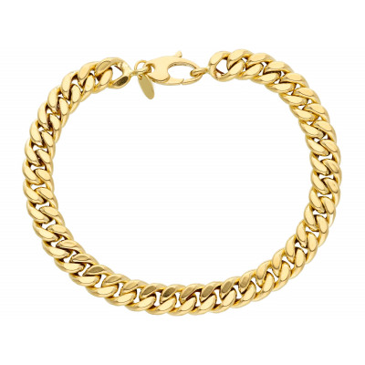 Bracciale in oro giallo maglia catena grumetta 8 g