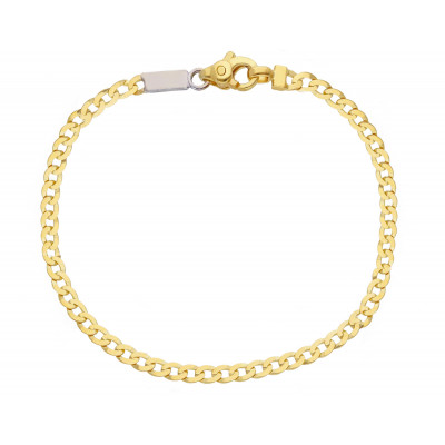 Bracciale grumetta filo 0,70 in oro giallo 21 cm
