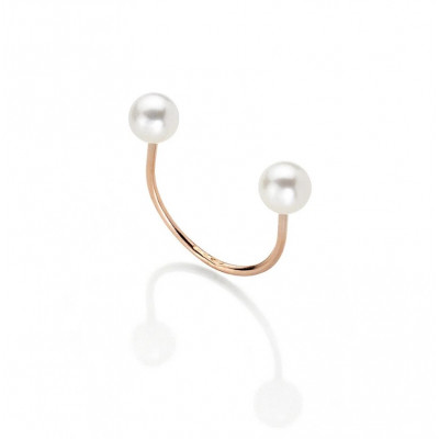 Anello Two Pearls