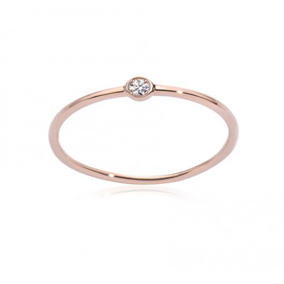 Anello White Solitaire