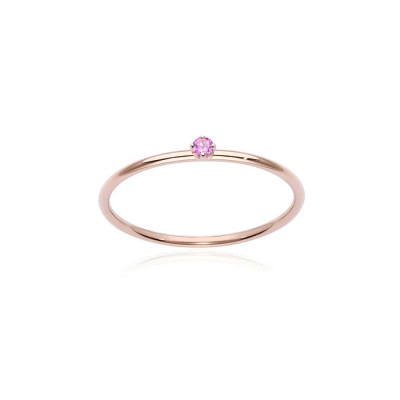 Anello Pink Solitaire S