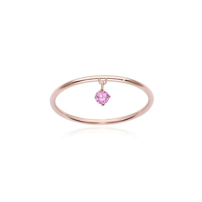 Anello Pink Solitaire Charm