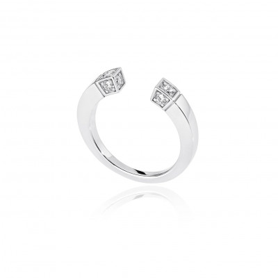 Anello Linea Bold White