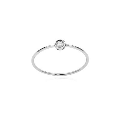 Anello White Classic Solitaire